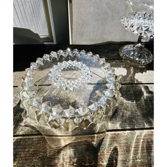 EAPG Bryce Bros Amazon Sawtooth Serving Bowl Scallop Rim Early American 1890's - Picture 14 of 16